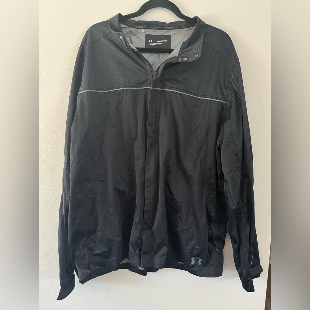 Under Armour Black and Gray Golf Jacket